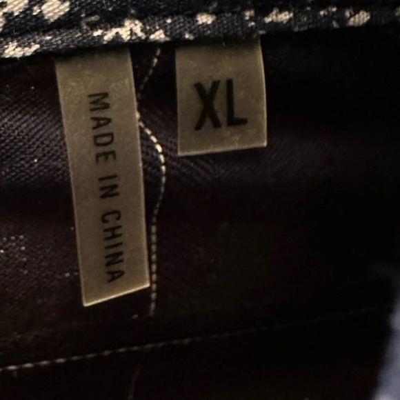 Bugatchi Mens Dress Shirts Black and Blue Plaid Contrast Cuff Print Size XL - Picture 10 of 12